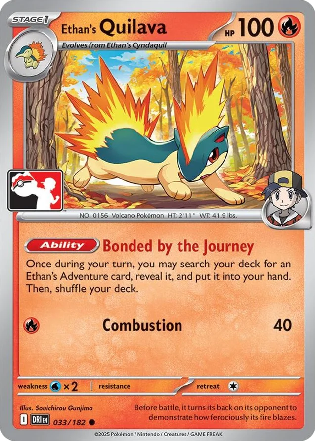 Ethan's Quilava 48/90 from Play! Pokémon Prize Pack Series Eight