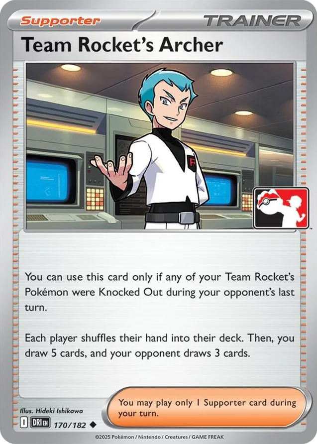 Team Rocket's Archer 60/90 from Play! Pokémon Prize Pack Series Eight