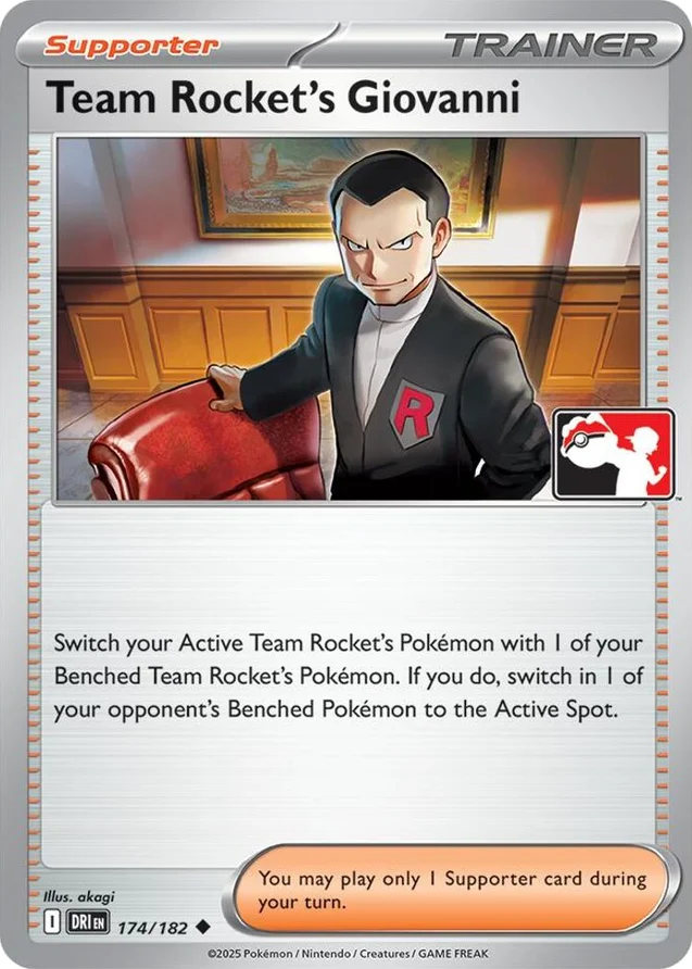 Team Rocket's Giovanni 63/90 from Play! Pokémon Prize Pack Series Eight
