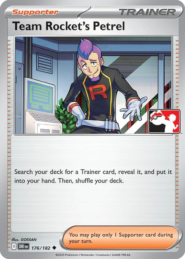 Team Rocket's Petrel 64/90 from Play! Pokémon Prize Pack Series Eight