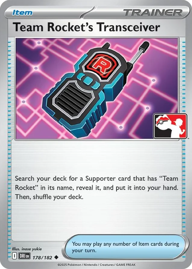 Team Rocket's Transceiver 66/90 from Play! Pokémon Prize Pack Series Eight