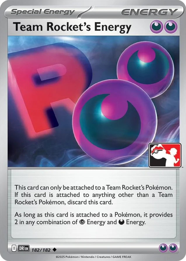 Team Rocket's Energy 67/90 from Play! Pokémon Prize Pack Series Eight