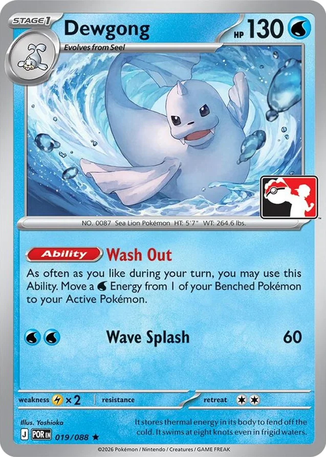 Dewgong 2/80 from Play! Pokémon Prize Pack Series Nine