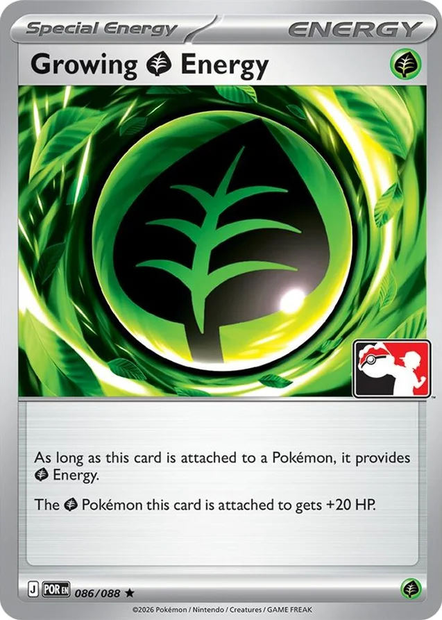 Growing Grass Energy 14/80 from Play! Pokémon Prize Pack Series Nine