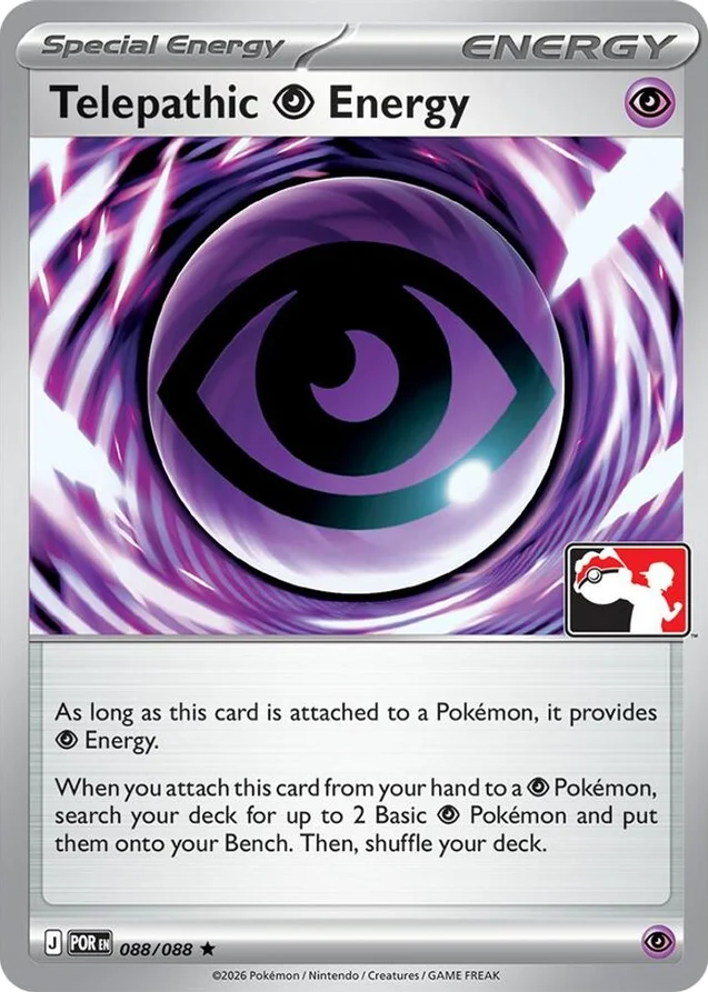 Telepathic Psychic Energy 16/80 from Play! Pokémon Prize Pack Series Nine