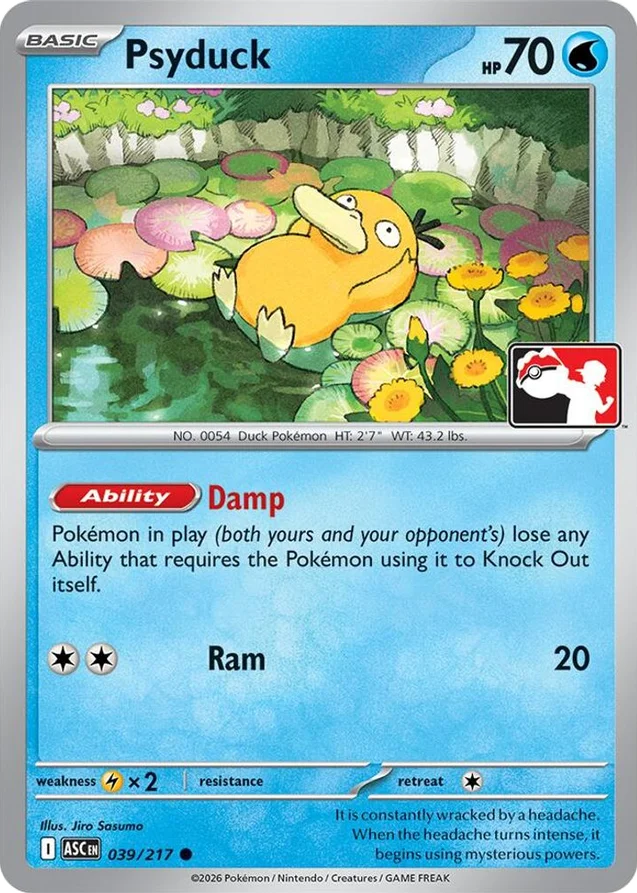 Psyduck 18/80 from Play! Pokémon Prize Pack Series Nine