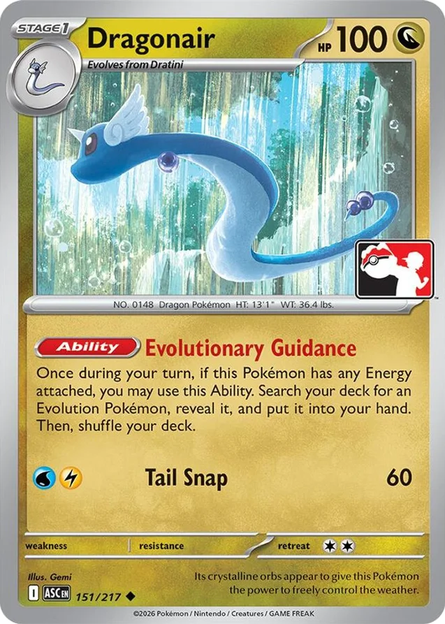 Dragonair 22/80 from Play! Pokémon Prize Pack Series Nine