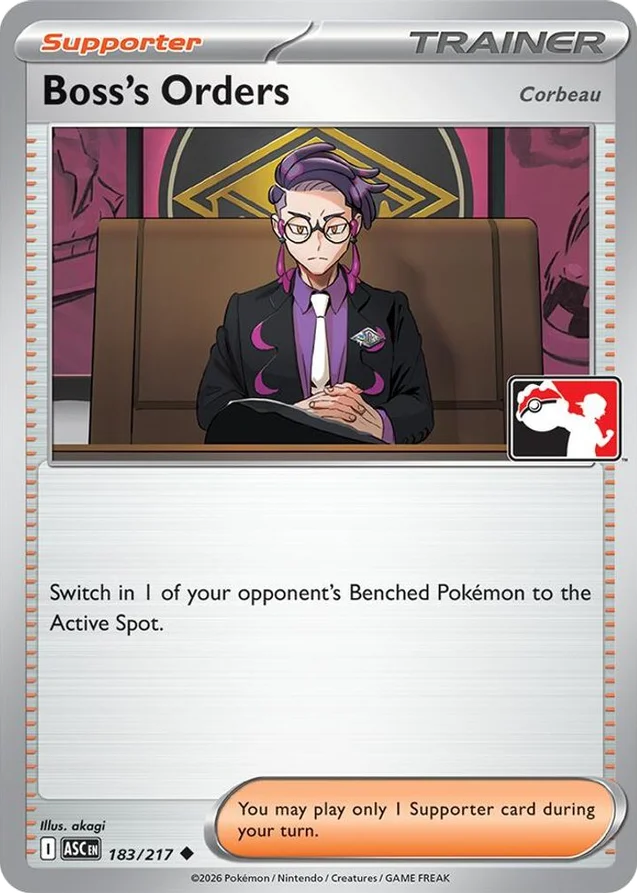 Boss's Orders 25/80 from Play! Pokémon Prize Pack Series Nine