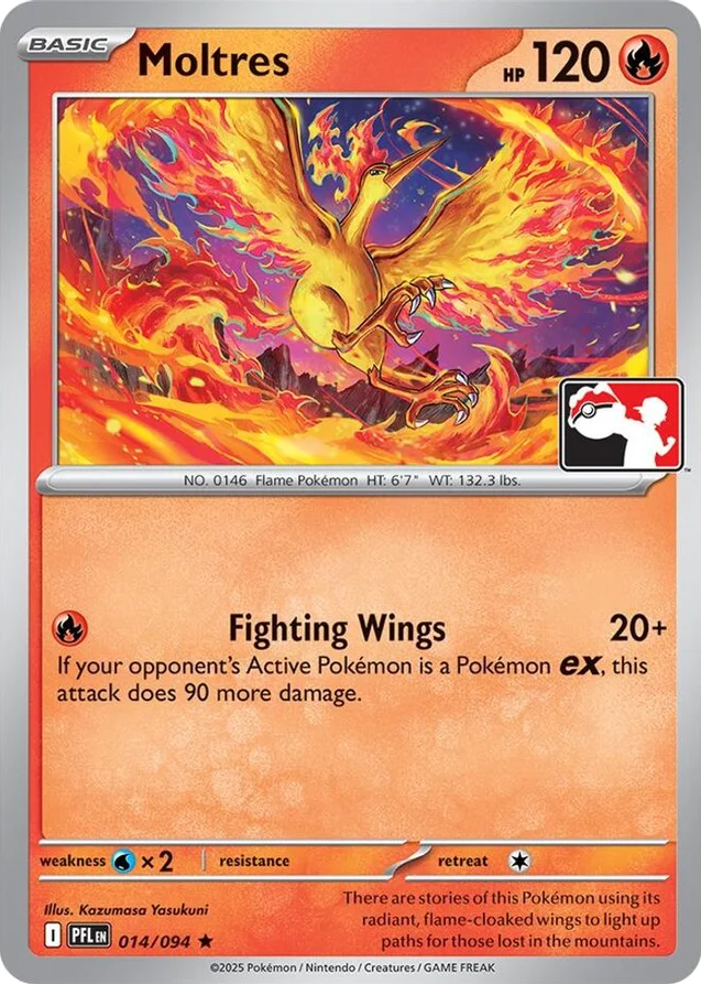 Moltres 30/80 from Play! Pokémon Prize Pack Series Nine