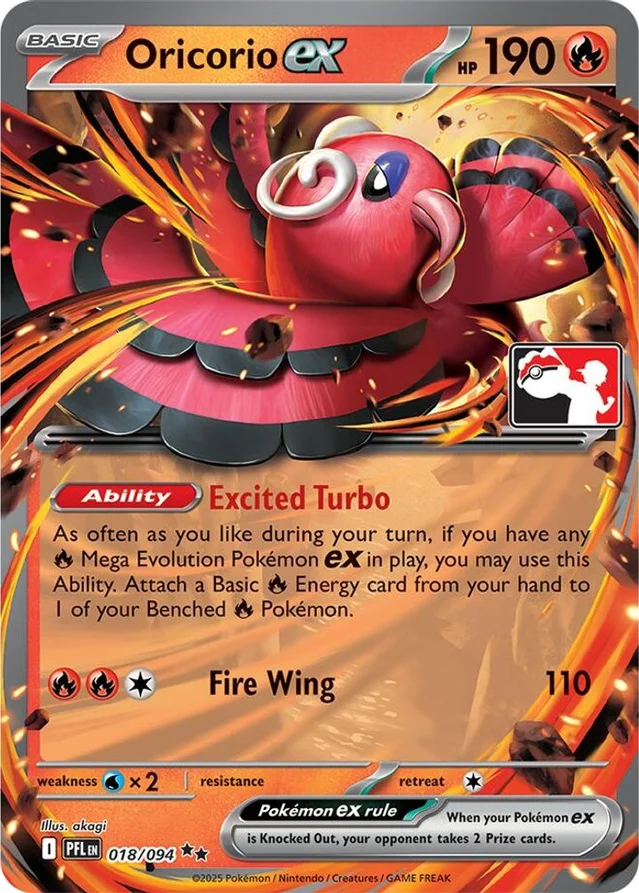 Oricorio ex 32/80 from Play! Pokémon Prize Pack Series Nine
