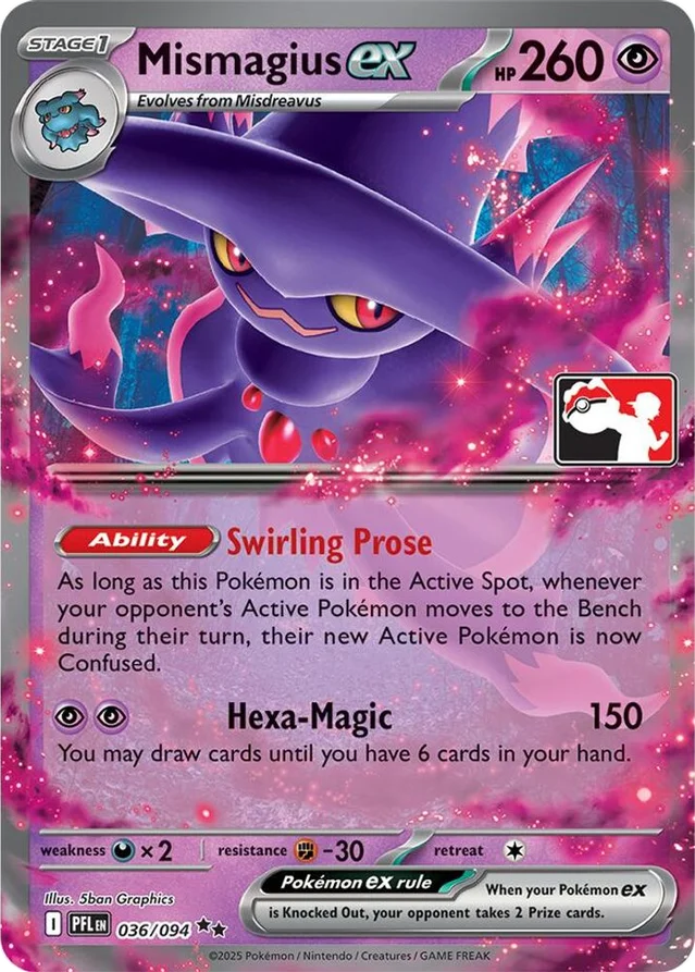 Mismagius ex 33/80 from Play! Pokémon Prize Pack Series Nine