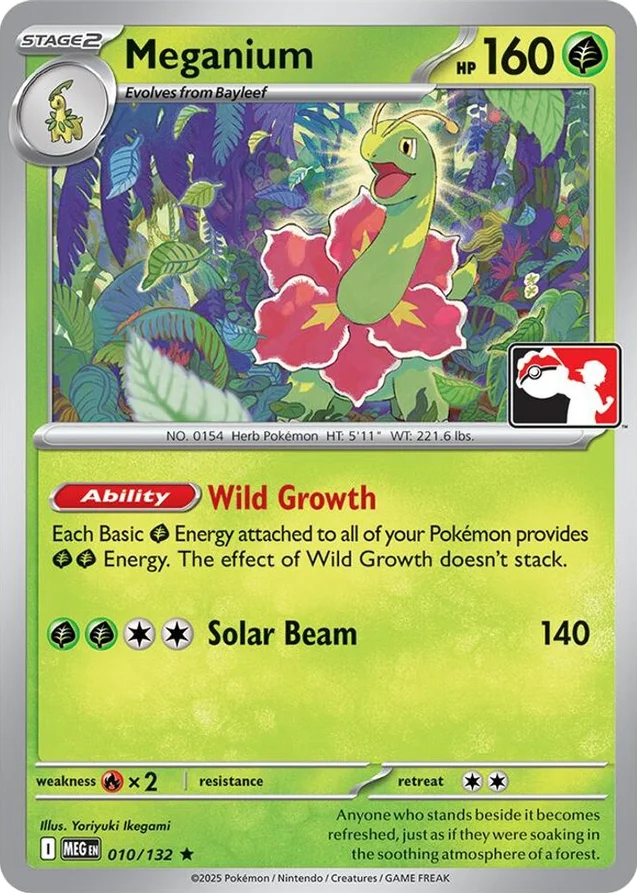 Meganium 44/80 from Play! Pokémon Prize Pack Series Nine