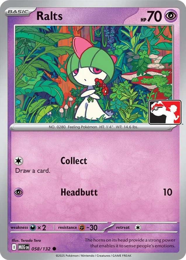 Ralts 45/80 from Play! Pokémon Prize Pack Series Nine