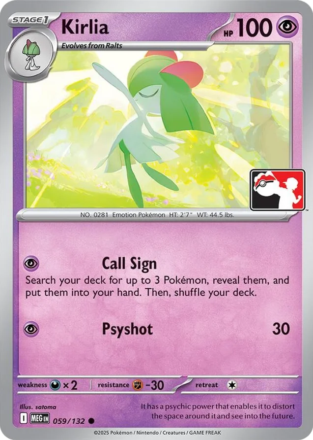 Kirlia 46/80 from Play! Pokémon Prize Pack Series Nine
