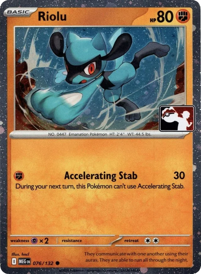 Riolu 47/80 from Play! Pokémon Prize Pack Series Nine