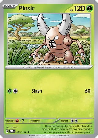 Pinsir 3/180 from Prismatic Evolutions