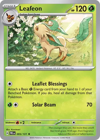 Leafeon 5/180 from Prismatic Evolutions