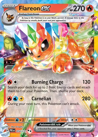 Flareon ex 14/180 from Prismatic Evolutions