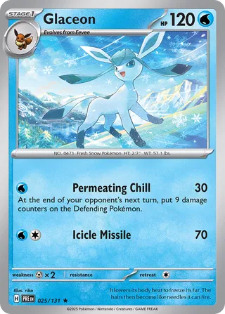 Glaceon 25/180 from Prismatic Evolutions