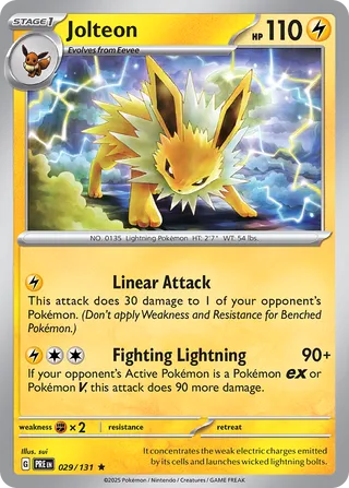 Jolteon 29/180 from Prismatic Evolutions