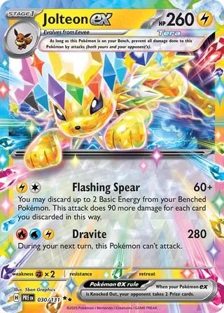 Jolteon ex 30/180 from Prismatic Evolutions