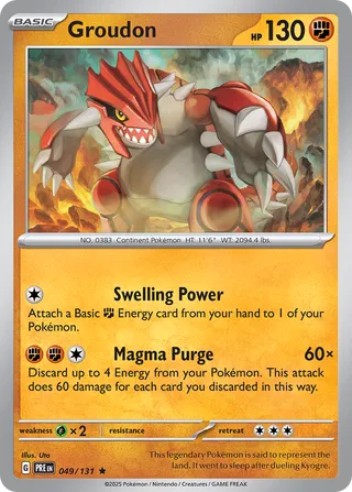 Groudon 49/180 from Prismatic Evolutions