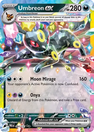 Umbreon ex 60/180 from Prismatic Evolutions