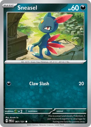 Sneasel 61/180 from Prismatic Evolutions