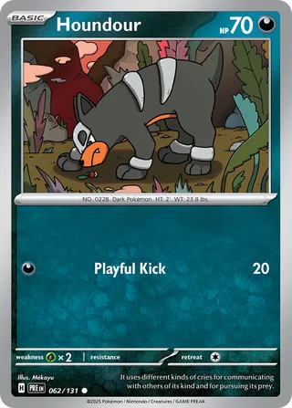 Houndour 62/180 from Prismatic Evolutions