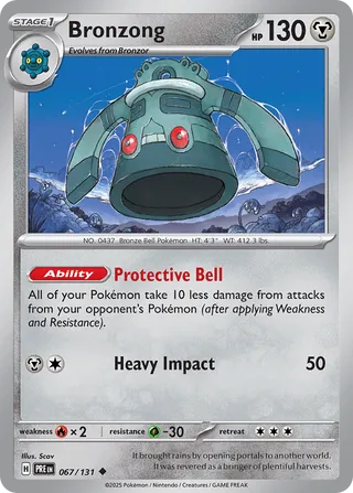 Bronzong 67/180 from Prismatic Evolutions