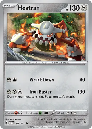 Heatran 68/180 from Prismatic Evolutions