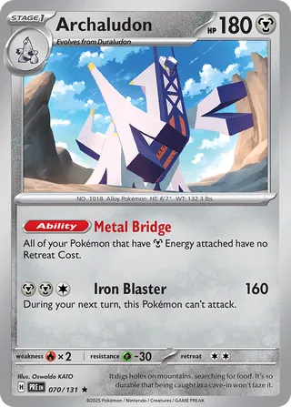Archaludon 70/180 from Prismatic Evolutions