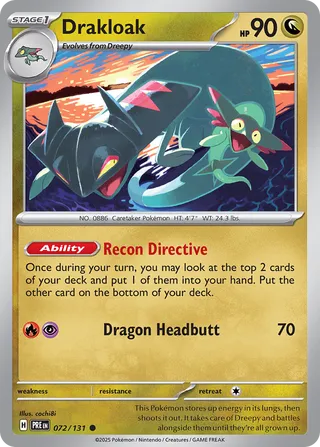 Drakloak 72/180 from Prismatic Evolutions