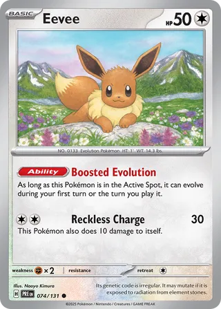 Eevee 74/180 from Prismatic Evolutions