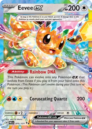 Eevee ex 75/180 from Prismatic Evolutions