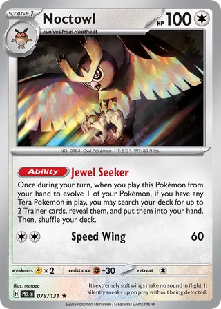 Noctowl 78/180 from Prismatic Evolutions