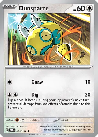 Dunsparce 79/180 from Prismatic Evolutions