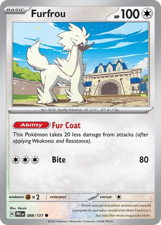 Furfrou 88/180 from Prismatic Evolutions