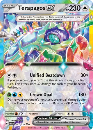 Terapagos ex 92/180 from Prismatic Evolutions