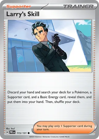 Larry's Skill 115/180 from Prismatic Evolutions
