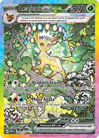 Leafeon ex 144/180 from Prismatic Evolutions