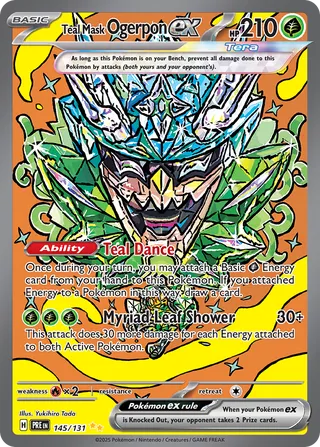 Teal Mask Ogerpon ex 145/180 from Prismatic Evolutions