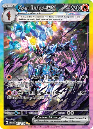 Ceruledge ex 147/180 from Prismatic Evolutions