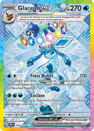 Glaceon ex 150/180 from Prismatic Evolutions