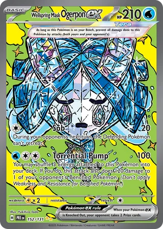Wellspring Mask Ogerpon ex 152/180 from Prismatic Evolutions