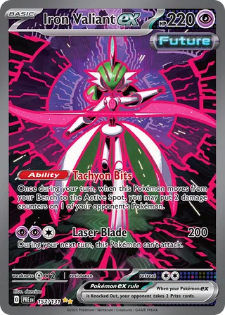 Iron Valiant ex 157/180 from Prismatic Evolutions
