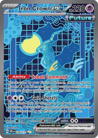 Iron Crown ex 158/180 from Prismatic Evolutions
