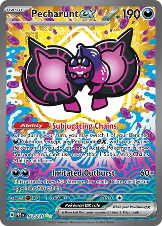 Pecharunt ex 163/180 from Prismatic Evolutions