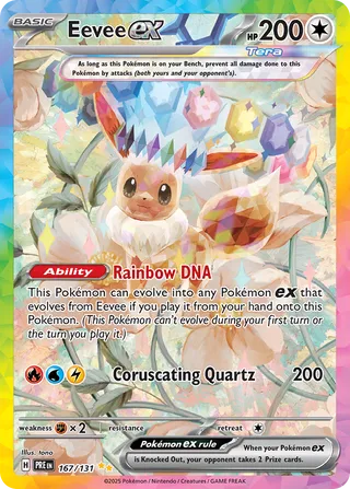 Eevee ex 167/180 from Prismatic Evolutions