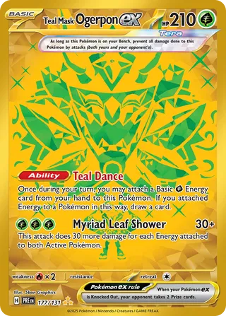 Teal Mask Ogerpon ex 177/180 from Prismatic Evolutions